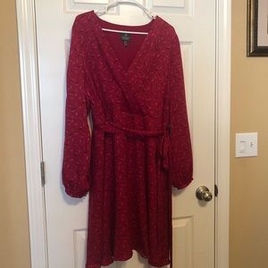 Adrianna Papell NWT faux wrap dress size 14